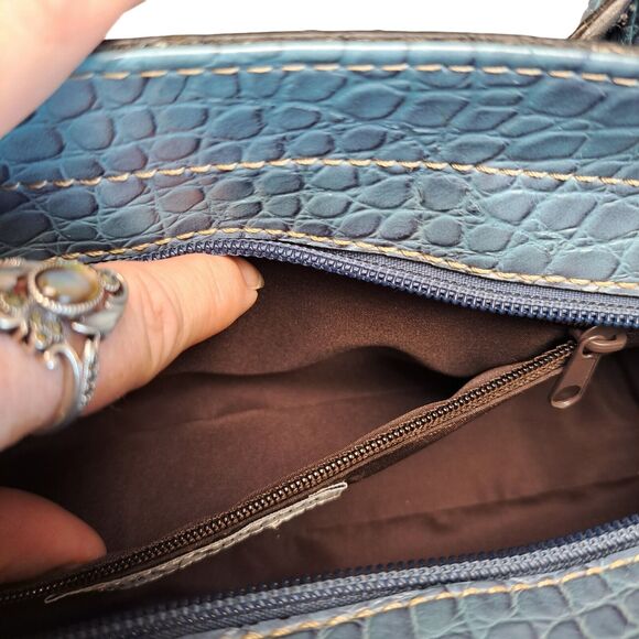 Tommy Hilfiger Purse MEDIUM SHOULDER BAG faux alligator career business core - Picture 11 of 13